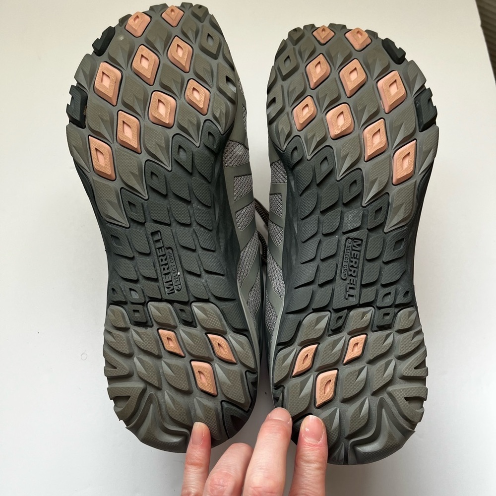 Merrell Siren Edge Q2 Gray Pink Low Hiking Shoes Size 11 - Picture 6 of 6